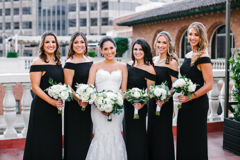 Classic Wedding, Jonathan Club, Josh Elliott Photography, Little Hill Floral Designs, OC Florist, LA Florist, Wedding Florist, Luxury Wedding Florist, OC Wedding Florist, Honey Fitz Events, Little Hill Floral Designs, Black and White Wedding, Bride Bouquet, Bridesmaid Bouquets