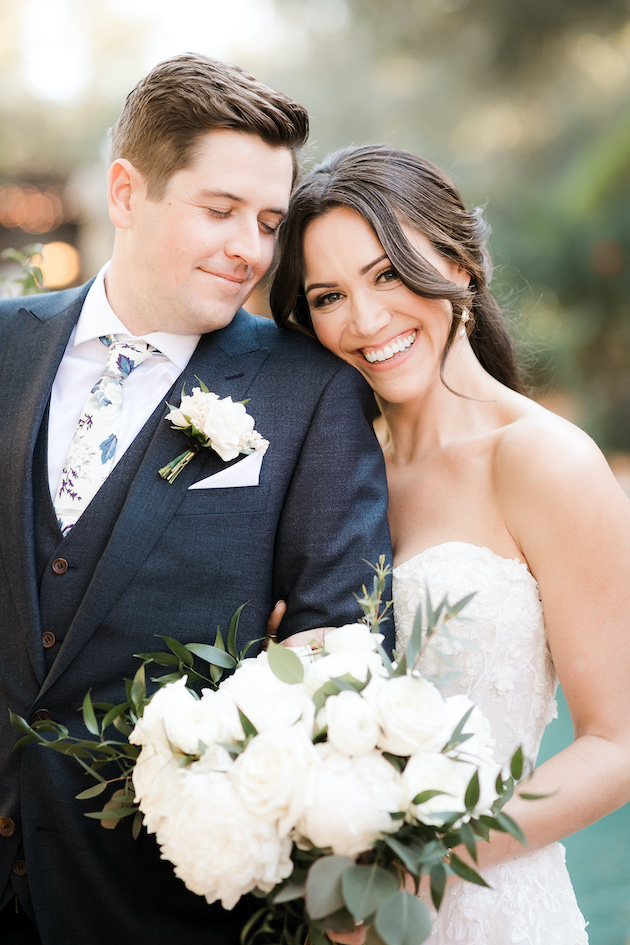 Rancho Las Lomas Wedding with Pops of Blue - Little Hill Floral Designs