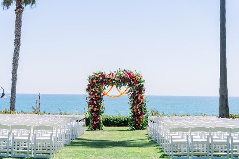 California outdoor wedding ceremony design